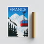 Wallity Póster Chamonix France - 1993 A4 21 x 29.7 cm Acabado Satín Mate Sin Marco